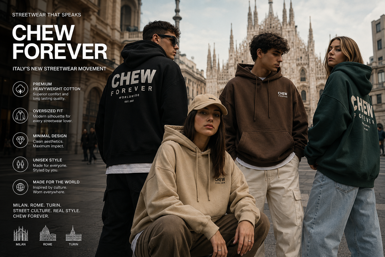 Why Chew Forever Hoodies Are Trending in Italy