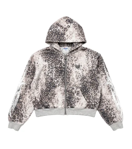 Chew Forever Leopard Studded Hoodie