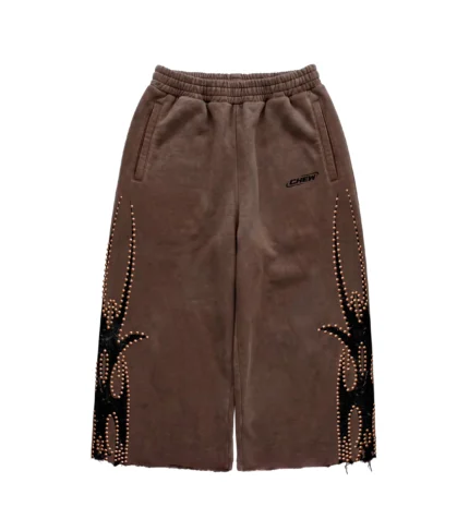 Chew Forever Rose Gold Studded Roach 3/4 Shorts