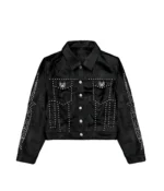 Chew Forever Reptilian Studded Trucker Jacket