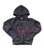 Chew Forever Roach Red Zip-Up Sweater